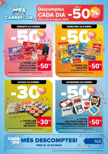 Ofertas de Carrefour España de 22 abril a 12 mayo 2025 3x2 + CHOLLOS Ofertas - Página 2