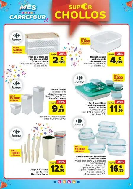 Ofertas de Carrefour España de 22 abril a 12 mayo 2025 CHOLLOS NO ALIMENTACION - Página 23