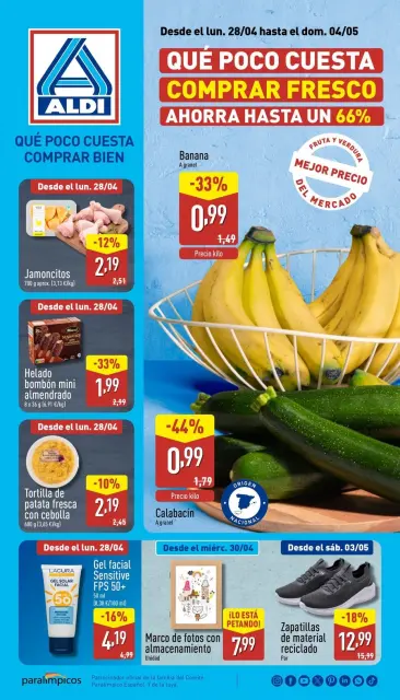 Offres ALDI Espagne de 28 avril à 4 mai 2025 XXL ÉCONOMISEZ GROS - Page 1