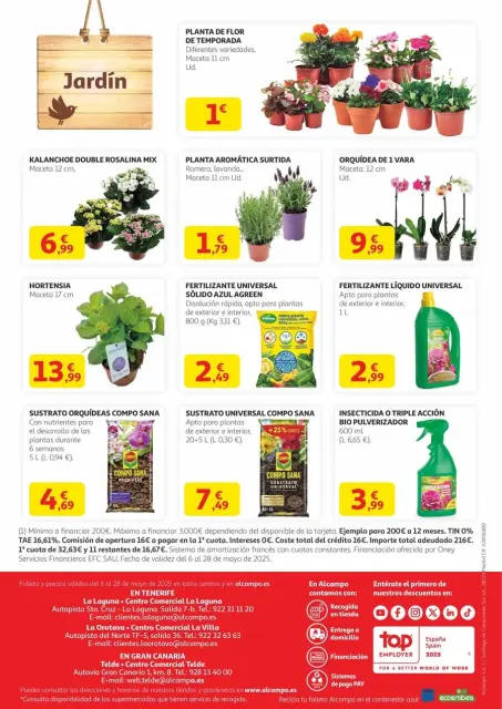 Ofertas de Alcampo España de 6 a 28 mayo 2025 Aire Libre Canarias Ofertas - Página 20