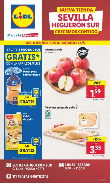 Ofertas de Lidl España de 16 a 25 mayo 2025 NUEVA TIENDA ALGEMESÍ Ofertas - Página 1