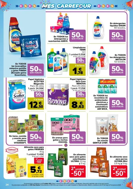 Ofertas de Carrefour España de 13 a 26 mayo 2025 50% QUE VUELVE + 2ªUD. AL -50% - Página 24