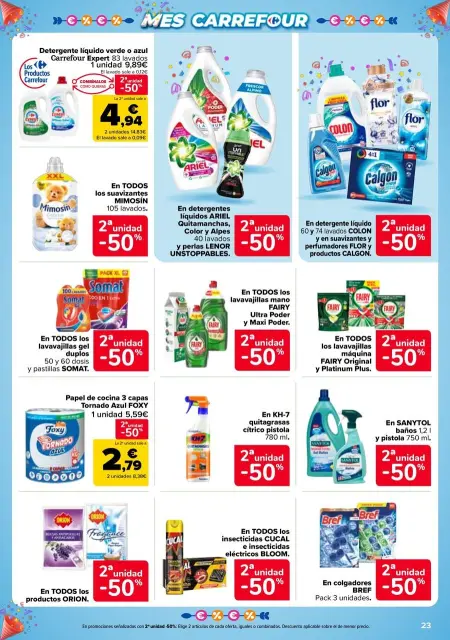 Ofertas de Carrefour España de 13 a 26 mayo 2025 50% QUE VUELVE + 2ªUD. AL -50% - Página 23
