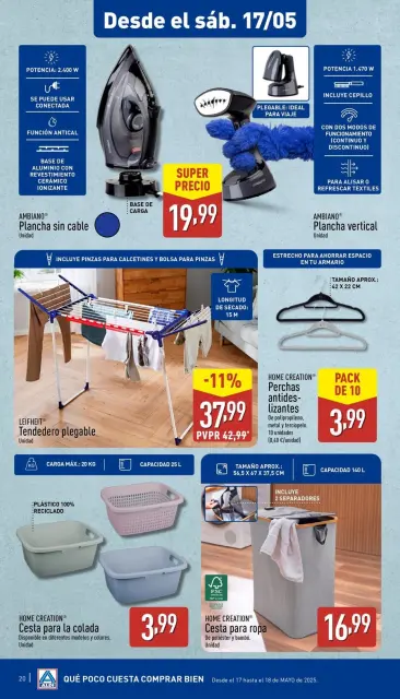 Offres ALDI Espagne de 12 à 18 mai 2025 Combien il coûte peu d'acheter bien - Page 20