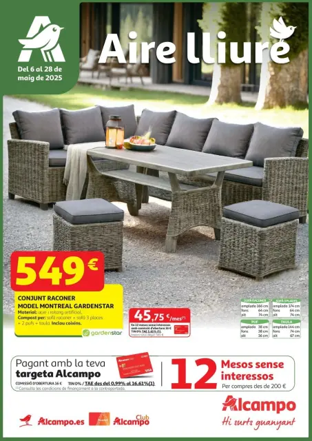 Ofertas de Alcampo España de 7 a 28 mayo 2025 Aire lliure Ofertas - Página 1