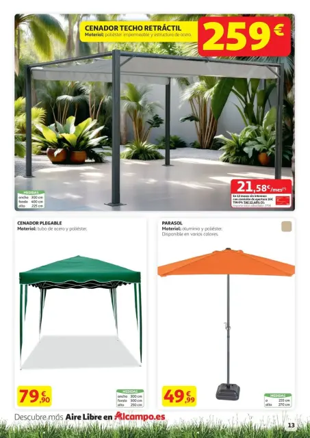 Ofertas de Alcampo España de 7 a 28 mayo 2025 Aire lliure Ofertas - Página 13