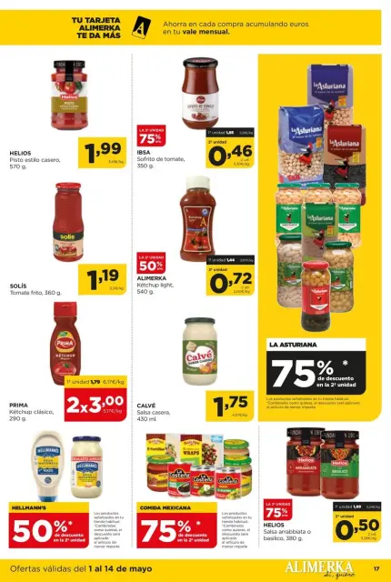 Ofertas de ‎Alimerka Supermercados‎ España de 1 a 14 mayo 2025 Quincenal Ofertas - Página 17