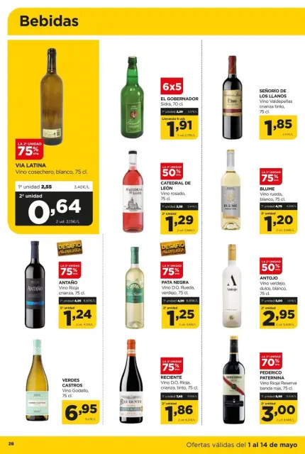 Ofertas de ‎Alimerka Supermercados‎ España de 1 a 14 mayo 2025 Quincenal Ofertas - Página 28