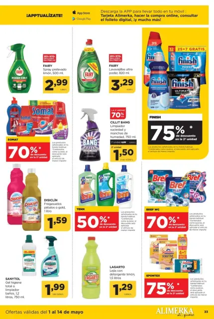 Ofertas de ‎Alimerka Supermercados‎ España de 1 a 14 mayo 2025 Quincenal Ofertas - Página 34
