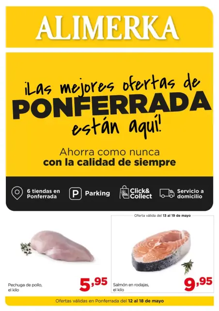 Ofertas de ‎Alimerka Supermercados‎ España de 12 a 18 mayo 2025 Ponferrada Ofertas - Página 1