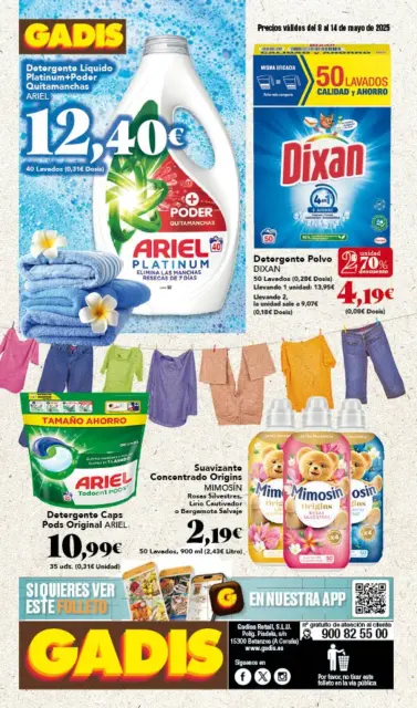Ofertas de GADIS supermercado España de 8 a 14 mayo 2025 Nuevos precios - Página 40