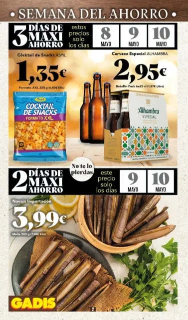 Ofertas de GADIS supermercado España de 8 a 14 mayo 2025 Nuevos precios - Página 2