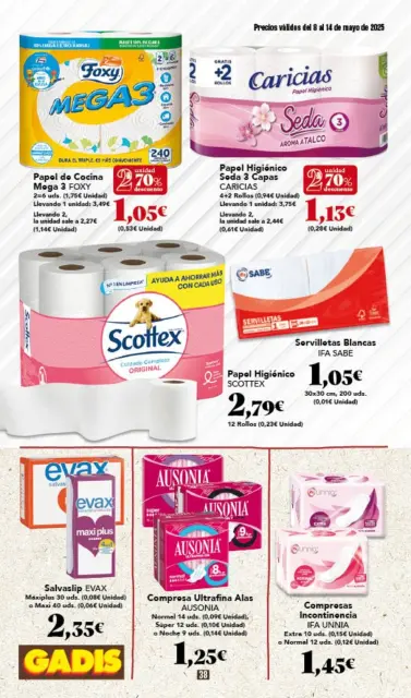 Ofertas de GADIS supermercado España de 8 a 14 mayo 2025 Nuevos precios - Página 38