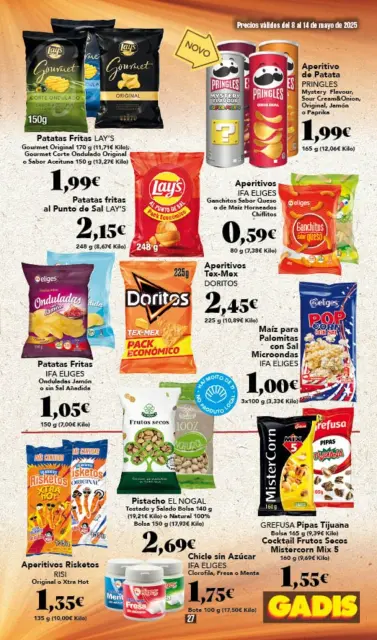 Ofertas de GADIS supermercado España de 8 a 14 mayo 2025 Nuevos precios - Página 27