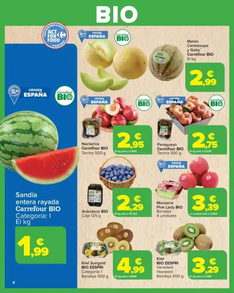 Ofertas de Carrefour España de 27 junio a 14 julio 2025 BIO Offres - Página 4