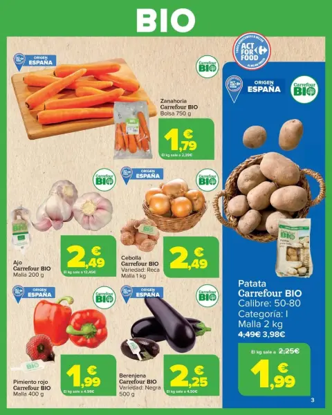 Ofertas de Carrefour España de 27 junio a 14 julio 2025 BIO Offres - Página 3