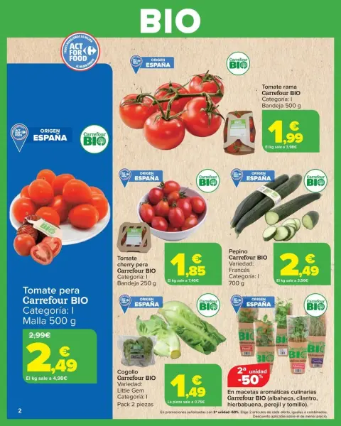 Ofertas de Carrefour España de 27 junio a 14 julio 2025 BIO Offres - Página 2