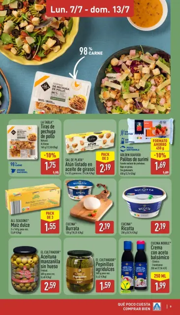 Offres ALDI Espagne de 7 à 13 juillet 2025 Combien il coûte peu d'acheter bien - Page 9