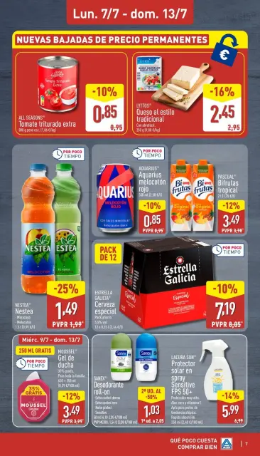 Offres ALDI Espagne de 7 à 13 juillet 2025 Combien il coûte peu d'acheter bien - Page 7