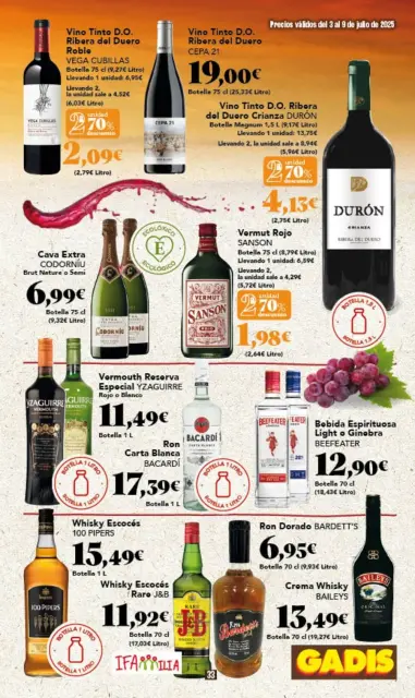 Ofertas de GADIS supermercado España de 3 a 9 julio 2025 Nuevos precios - Página 33