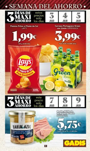 Ofertas de GADIS supermercado España de 3 a 9 julio 2025 Nuevos precios - Página 3