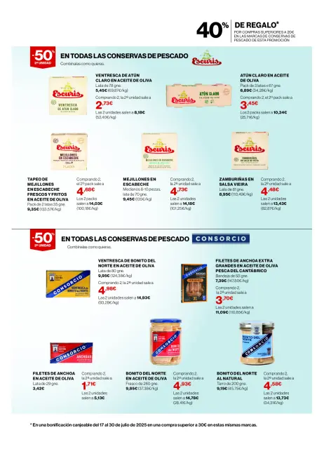 Ofertas de Hipercor España de 3 a 16 julio 2025 Conserves de Peix ofertas - Página 3