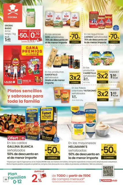 Ofertas de Eroski España de 3 a 15 julio 2025 ¡Ofertones para conquistarte! - Página 20