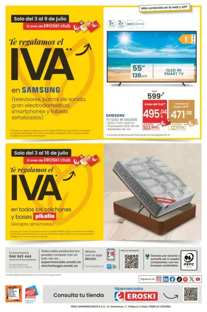 Ofertas de Eroski España de 3 a 15 julio 2025 ¡Ofertones para conquistarte! - Página 48