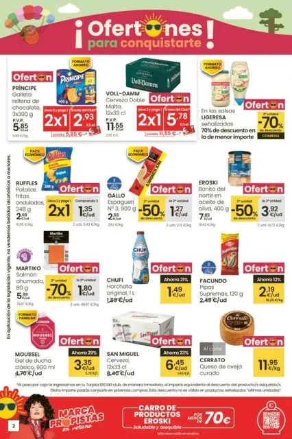 Ofertas de Eroski España de 3 a 15 julio 2025 ¡Ofertones para conquistarte! - Página 2