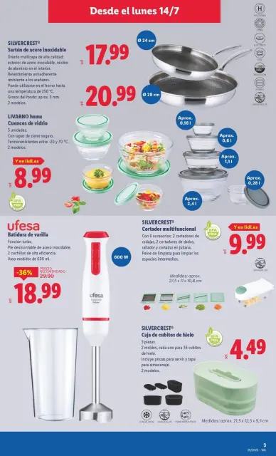 Ofertas de Lidl España de 14 a 20 julio 2025 Ofertas de bazar - Página 3