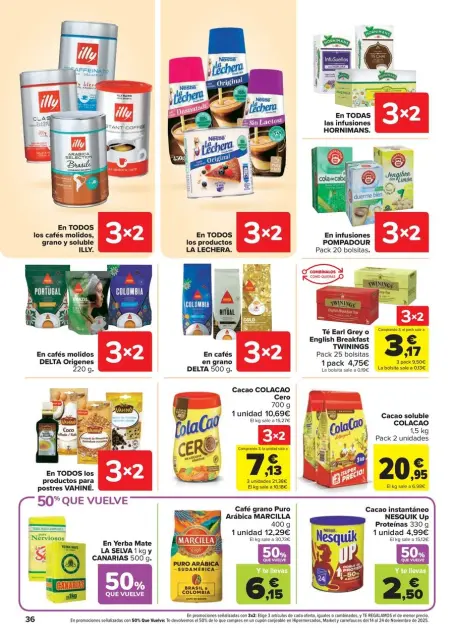 Ofertas de Carrefour España de 28 octubre a 13 noviembre 2025 50% QUE VUELVE + 3x2 Ofertas - Página 36