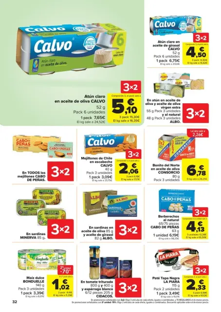 Ofertas de Carrefour España de 28 octubre a 13 noviembre 2025 50% QUE VUELVE + 3x2 Ofertas - Página 32