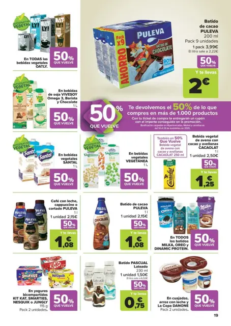 Ofertas de Carrefour España de 28 octubre a 13 noviembre 2025 50% QUE VUELVE + 3x2 Ofertas - Página 19