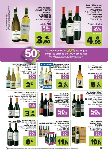 Ofertas de Carrefour España de 28 octubre a 13 noviembre 2025 50% QUE VUELVE + 3x2 Ofertas - Página 49