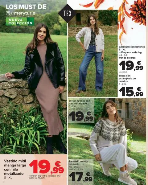 Ofertas de Carrefour España de 23 octubre a 12 noviembre 2025 Folleto de ofertas COLECCIÓN TEXTIL - Página 2