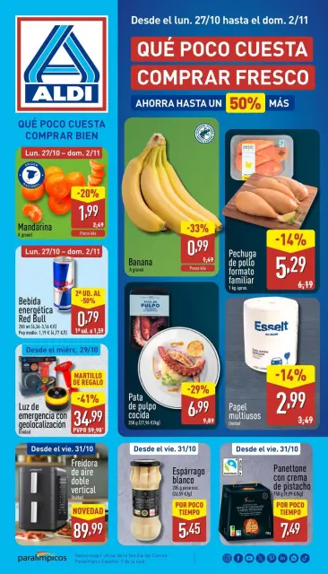 ALDI Spain Offers from 27 October to 2 November 2025 Good Buy Offers - Page 1