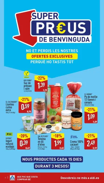 Offres ALDI Espagne de 5 à 9 novembre 2025 Brochure d'offre OBRIM - Page 4