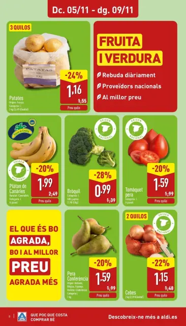 Offres ALDI Espagne de 5 à 9 novembre 2025 Brochure d'offre OBRIM - Page 8