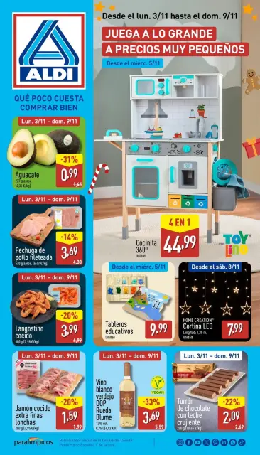 ALDI Spain Offers from 3 to 9 November 2025 Buy Well Offers Brochure - Page 1