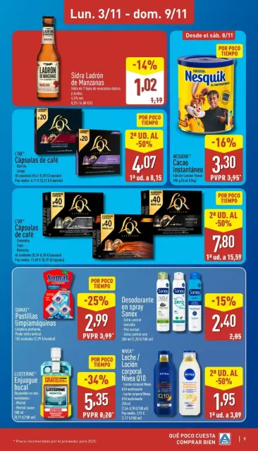 ALDI Spain Offers from 3 to 9 November 2025 Buy Well Offers Brochure - Page 9