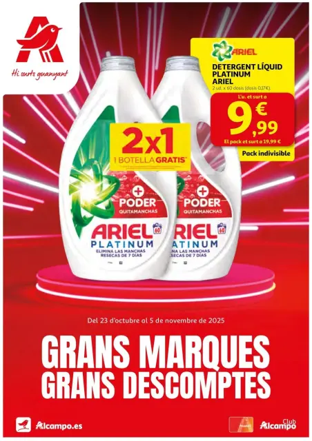 Ofertas de Alcampo España de 23 octubre a 5 noviembre 2025 Grans Marques Grans Descomptes - Página 1