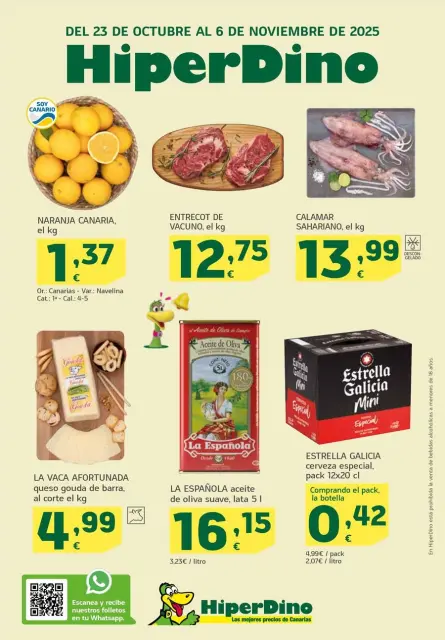 Ofertas de HiperDino España de 23 octubre a 6 noviembre 2025 Ofertas Que Vuelan - Página 1
