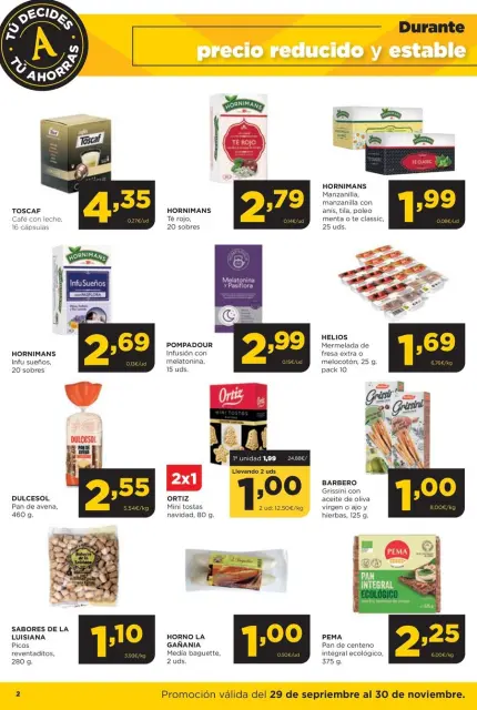 Ofertas de ‎Alimerka Supermercados‎ España de 30 septiembre a 30 noviembre 2025 Folleto de ofertas Tu decides tu ahorras - Página 2