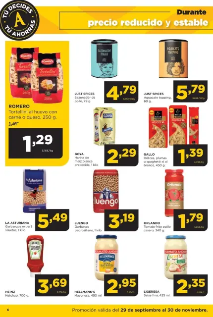 Ofertas de ‎Alimerka Supermercados‎ España de 30 septiembre a 30 noviembre 2025 Folleto de ofertas Tu decides tu ahorras - Página 6