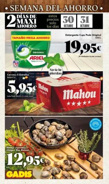 Ofertas de GADIS supermercado España de 30 octubre a 5 noviembre 2025 Nuevos precios - Página 2
