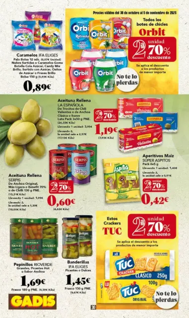 Ofertas de GADIS supermercado España de 30 octubre a 5 noviembre 2025 Nuevos precios - Página 30