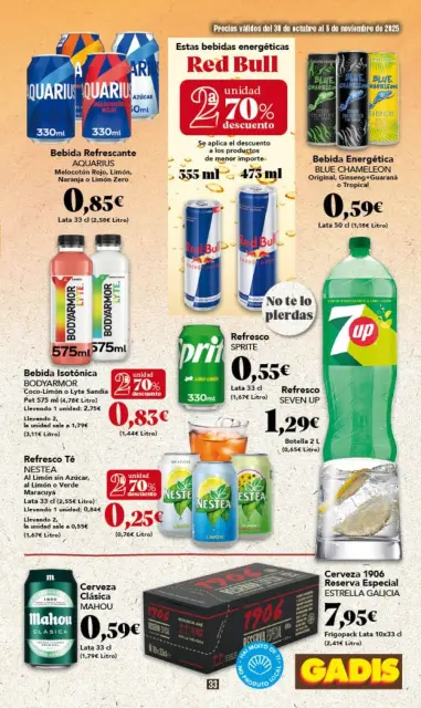 Ofertas de GADIS supermercado España de 30 octubre a 5 noviembre 2025 Nuevos precios - Página 33