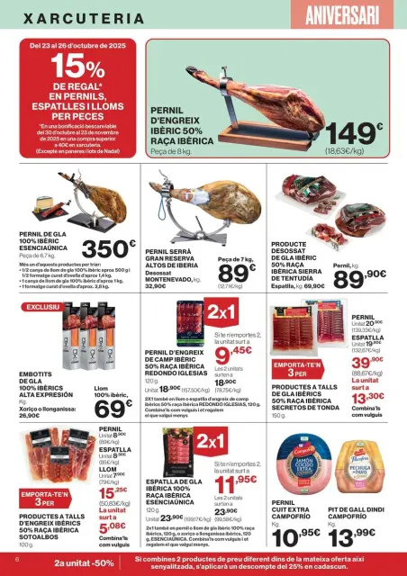 Ofertas de Hipercor España de 23 octubre a 5 noviembre 2025 ofertas Què Necessites Avui? - Página 6
