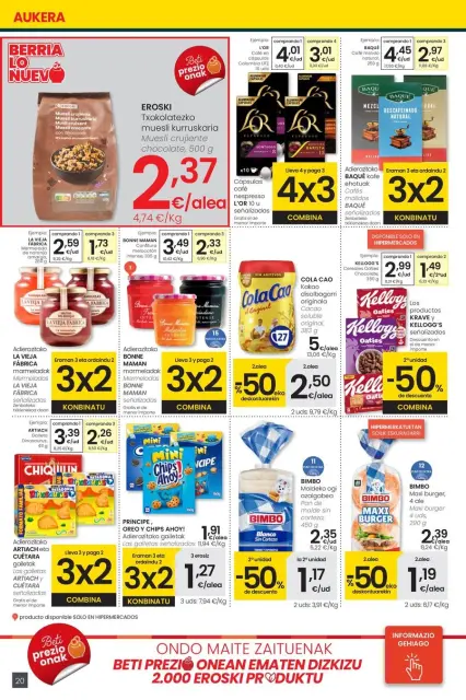 Ofertas de Eroski España de 30 octubre a 11 noviembre 2025 OFERTA 3x2 - Página 28