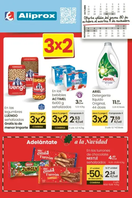Ofertas de Eroski España de 30 octubre a 11 noviembre 2025 OFERTA 3x2 - Página 1